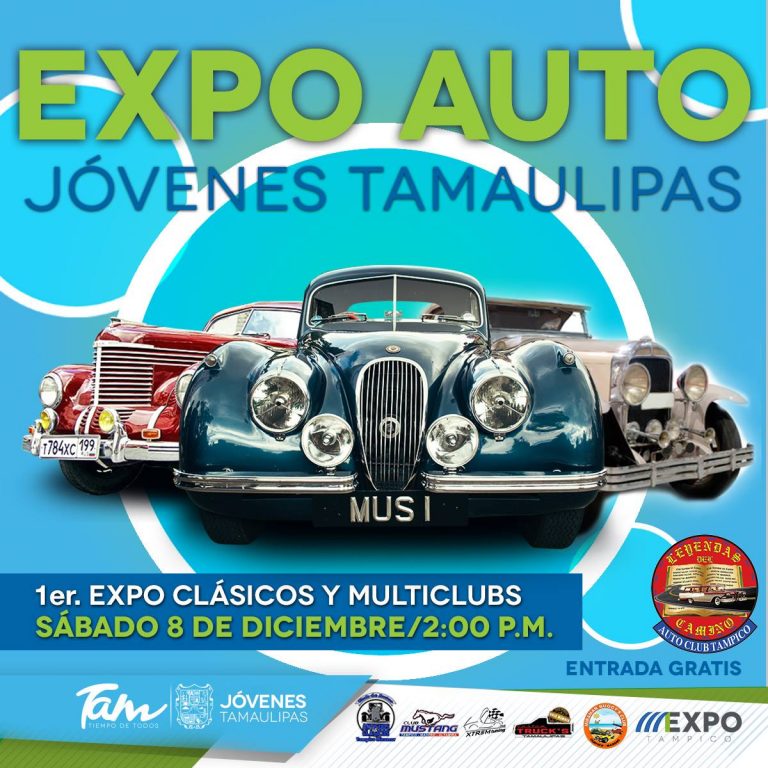 IJU-037-2018.-Jóvenes Tamaulipas invita a la primera exhibición de autos con historia.