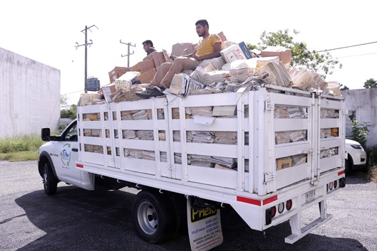 2 COPIA -Depura Gobierno de Tamaulipas 116.9 toneladas de archivo muerto de la Secretaría de Finanzas para posterior reciclaje (1) - copia