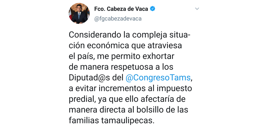 FJGCV exhorta a diputados dar marcha atrás a increm