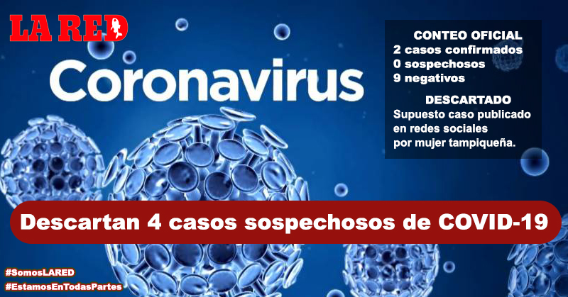 Descarta SST 4 casos sospechosos de COVID-19