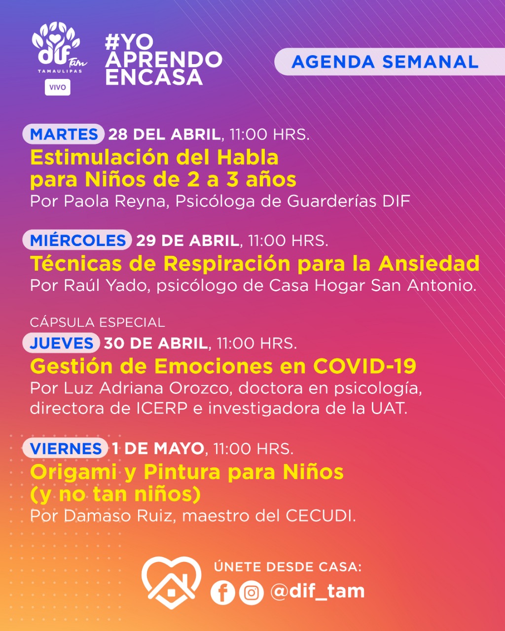 3 DIF-035-2020.-Ofrecerá DIF Tamaulipas cursos, pláticas, recetas de cocina, ejercicios en línea para toda la familia (1)