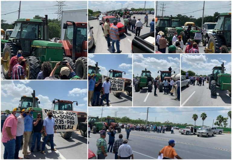 BLOQUEAN PRODUCTORES PUENTE