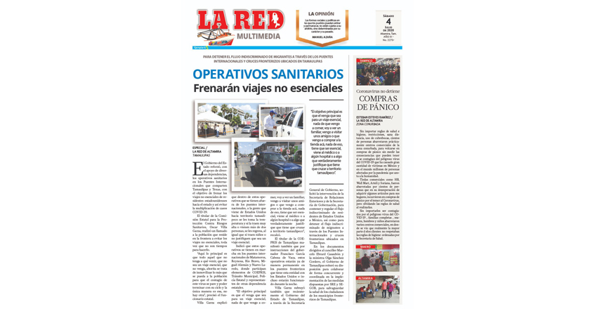 OPERATIVOS SANITARIOS Frenarán