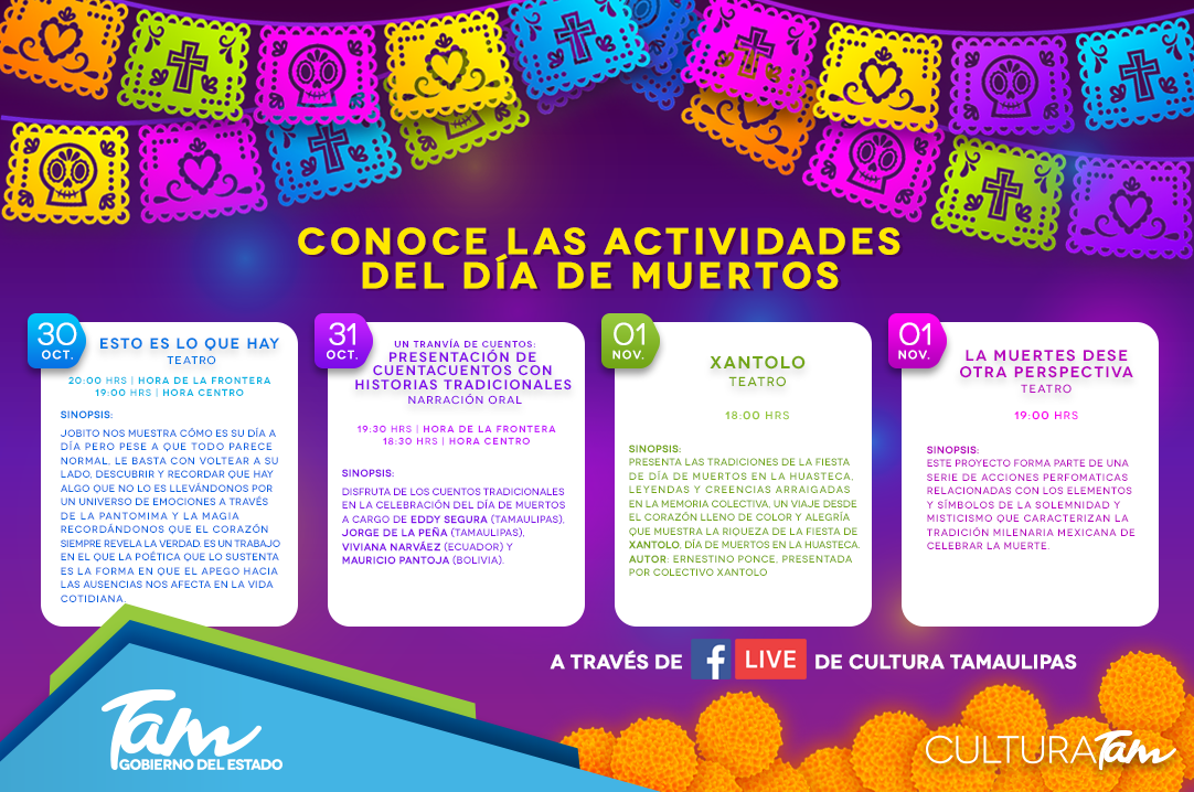 2 Cultura Tamaulipas celebra el día de muertos con actividades para toda la familia