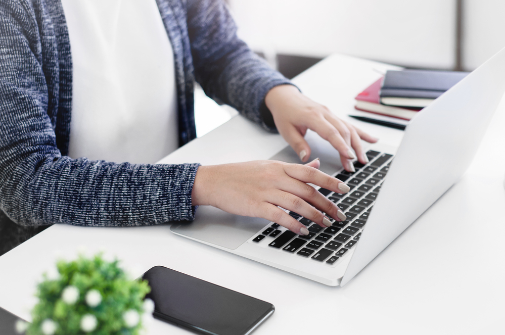 freelancer woman working in the home office