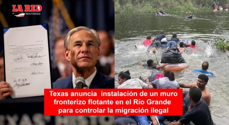 Texas anuncia la instalación de un muro fronterizo flotante en el Río