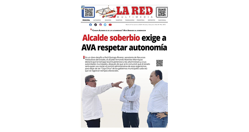 Alcalde soberbio exige a AVA respetar autonomía – LA RED DE ALTAMIRA