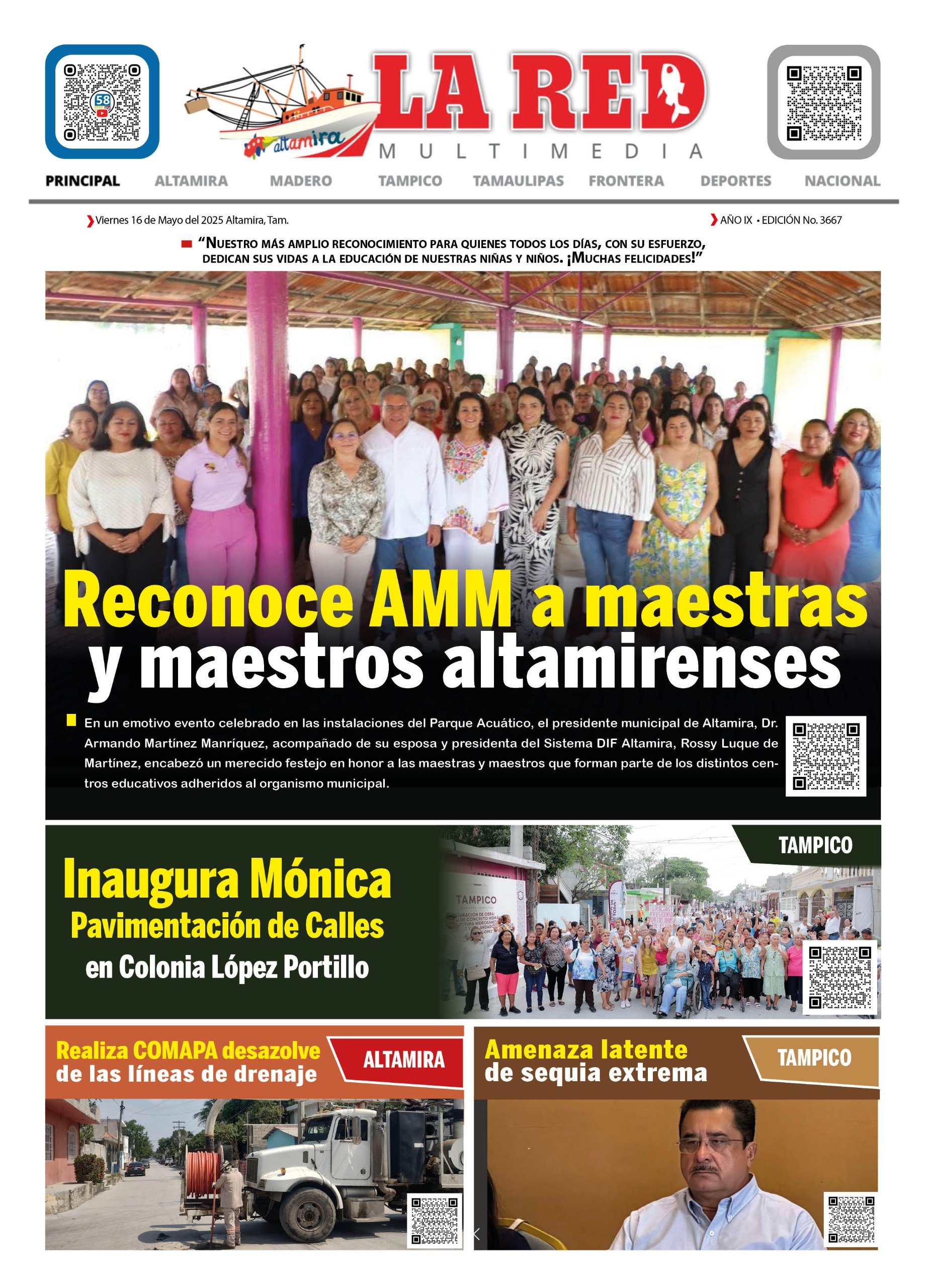 PORTADA RECONOCE AMM A MAESTRAS